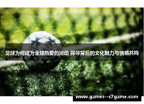 足球为何成为全球热爱的运动 探寻背后的文化魅力与情感共鸣
